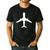 Aviation Geek Airplane Pilot Dad Husband Father's Day Xmas Men's Casual T-Shirt Black