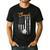 Baseball Coach Dad Like A Normal Dad Only Cooler USA Flag Men's Casual T-Shirt Black