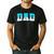 Baseball Dad Ice Cream Drip Happy Fathers Day Men's Casual T-Shirt Black