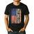 Best Dad Ever US American Flag For Father's Day Men Men's Casual T-Shirt Black