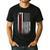 Best Dog Dad Ever American Flag For Best Father Men's Casual T-Shirt Black