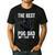 Best Pug Dad Ever Fathers Day Cute Daddy Dad Pug Men's Casual T-Shirt Black