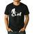 Bigfoot Walking Dachshund Tee Wiener Dog Dad Men's Casual T-Shirt Black