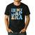 In My Blue Dad Era Cool Dad Father's Day Men's Casual T-Shirt Black In My Blue Dad Era Cool Dad Father's Day Men's Casual T-Shirt Black