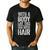 With A Body Like This Who Needs Hair Shirt Dad Bald Man Men's Casual T-Shirt Black