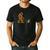 Boston Terrier Bigfoot Dog Walking Dog Mom Dad Kids Men's Casual T-Shirt Black