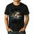 Boy Daddy Fishing Buddy Matching Fishing Bass Fishing Men's Casual T-Shirt Black