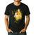 Calico Cat With Flowers For Mom Dad Women Men Kids Botanical Men's Casual T-Shirt Black