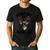 Camo Deer Hunting Is My Happy Place Dad Hunter Men's Casual T-Shirt Black