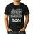You Can't Scare Me I Have Four Daughters And A Son Dad Men's Casual T-Shirt Black