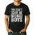 You Can't Scare Me I Have Two Boys Sons Mom Dad Men's Casual T-Shirt Black