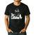 Cat Dad Life The Catfather Fathers Day Vintage Men's Casual T-Shirt Black