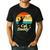 Cat Daddy Vintage Cat Lover Cat Dad Fathers Day Men's Casual T-Shirt Black