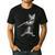 Cat Playing Flute For Cat Lover Cat Mom Cat Dad Men's Casual T-Shirt Black