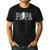 Checkered Papa Lightning Bolt Fathers Day Dad Grandpa Men's Casual T-Shirt Black