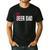 Cheer Dad Beer Dad Cheerleading Father Father's Day Men's Casual T-Shirt Black