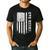 Cheer Dad Cheerleading American Flag Fathers Day Cheerleader Men's Casual T-Shirt Black