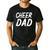 Cheer Dad Family Father Cheerleader Squad Men's Casual T-Shirt Black Cheer Dad Family Father Cheerleader Squad Men's Casual T-Shirt Black