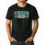 Cheer Dad My Favorite Cheerleader Calls Me Dad Teal Blue Men's Casual T-Shirt Black
