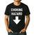 Choking Hazard Adult Dad Joke Men's Casual T-Shirt Black