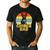 Chorkie Dad Retro Sunset Chihuahua Yorkie Mix Lover Men's Casual T-Shirt Black