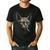 Cigarette Smoking Sphynx Cat Meme Stupid For Dad Men's Casual T-Shirt Black Cigarette Smoking Sphynx Cat Meme Stupid For Dad Men's Casual T-Shirt Black