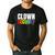Clown Security Halloween Dad Mom Costume Men's Casual T-Shirt Black