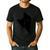 Curious Cat Peeking Sneaky Cat Cat Mom Cat Dad Men's Casual T-Shirt Black Curious Cat Peeking Sneaky Cat Cat Mom Cat Dad Men's Casual T-Shirt Black