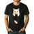 Cute Cat Pocket Cat Mom Cat Dad Cat Lover Men's Casual T-Shirt Black Cute Cat Pocket Cat Mom Cat Dad Cat Lover Men's Casual T-Shirt Black