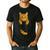 Cute Tabby Cat Pocket Cat Mom Cat Dad Cat Lover Men's Casual T-Shirt Black