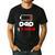 Dad Of 2 Girls Low Battery Daddy Of Two Girls Father Men's Casual T-Shirt Black
