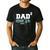 Dad 2 Second Time Dad Dad Of Two Men's Casual T-Shirt Black Dad 2 Second Time Dad Dad Of Two Men's Casual T-Shirt Black