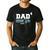 Dad 4 Fourth Time Dad Dad Of Four Men's Casual T-Shirt Black
