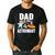 Dad Of The Astronaut Space Astronaut Birthday Family Men's Casual T-Shirt Black