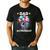 Dad Of The Astronaut Space Theme First Birthday Party Men's Casual T-Shirt Black