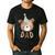 Dad Bear 1st Birthday Beary First Birthday Matching Family Men's Casual T-Shirt Black
