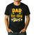 Dad Of The Bee Day Girl Flower Birthday Family Matching Men's Casual T-Shirt Black
