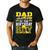 Dad Of The Birthday Boy Construction Truck Men's Casual T-Shirt Black