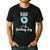 Dad Of The Birthday Boy Donut Theme Party Blue Father Men's Casual T-Shirt Black Dad Of The Birthday Boy Donut Theme Party Blue Father Men's Casual T-Shirt Black