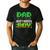 Dad Of The Birthday Boy Family Gaming Pixel Birthday Party Men's Casual T-Shirt Black