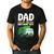 Dad Of The Birthday Boy Garbage Truck Birthday Party Men's Casual T-Shirt Black