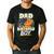 Dad Of Birthday Boy Kids Reptile Birthday Party Men's Casual T-Shirt Black