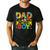 Dad Of The Birthday Boy Master Builder Kids Building Blocks Men's Casual T-Shirt Black