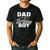 Dad Of The Birthday Boy Matching Family Party Men's Casual T-Shirt Black