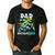 Dad Of The Birthday Boy Monster Truck Dinosaur Party T Rex Men's Casual T-Shirt Black