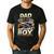 Dad Of The Birthday Boy Monster Truck Family Matching Party Men's Casual T-Shirt Black