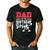 Dad Of The Birthday Boy Shirt Soccer Party Family Daddy Men's Casual T-Shirt Black