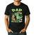 Dad Of The Birthday Boy T Rex Dinosaur Family Party Men's Casual T-Shirt Black