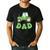 Dad Of The Birthday Boy Tractor Farm Trucks Family Party Men's Casual T-Shirt Black