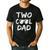 Dad Of The Birthday Boy Two Cool 2nd Bday Family Matching Men's Casual T-Shirt Black